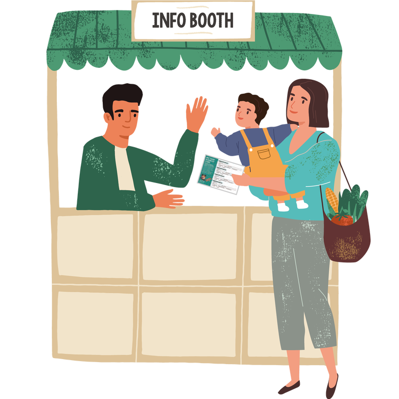 Illustration of Info Booth